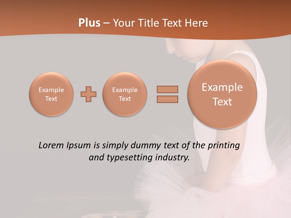 Portrait Petite Daughter PowerPoint Template