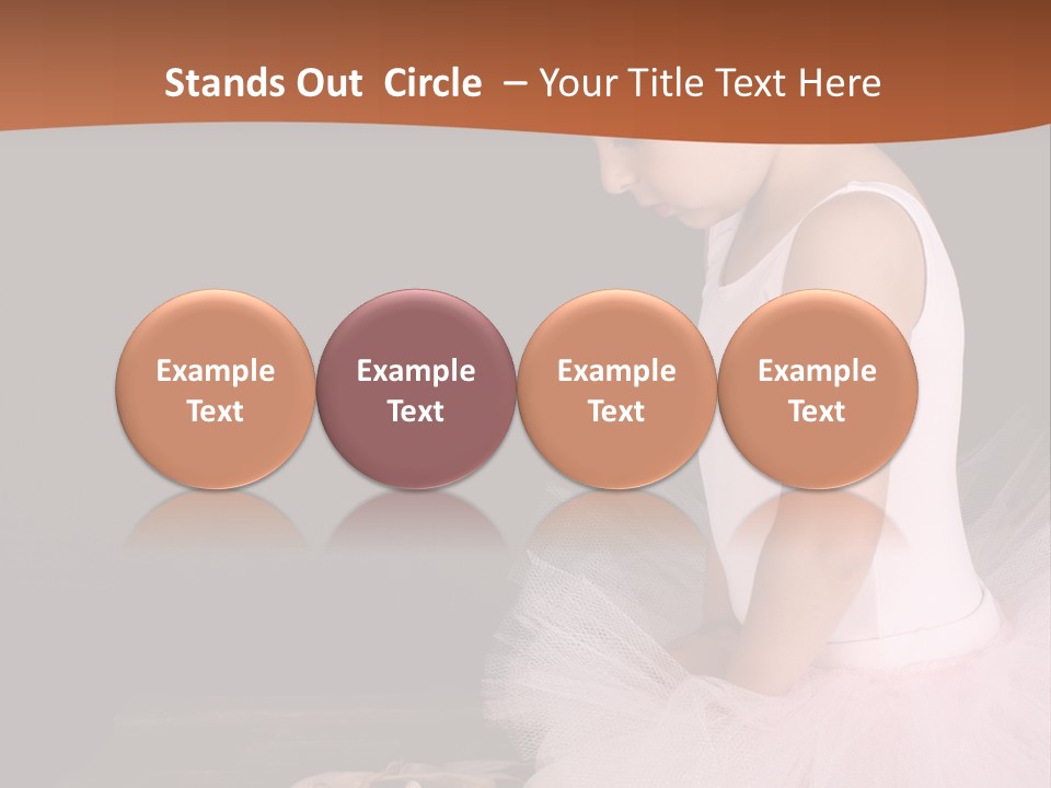 Portrait Petite Daughter PowerPoint Template