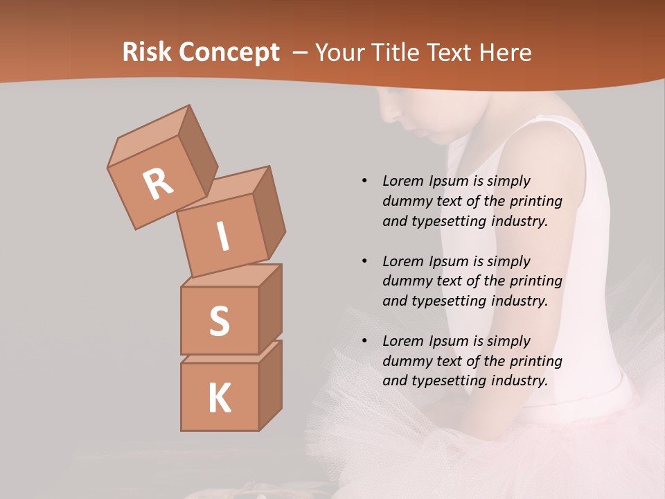 Portrait Petite Daughter PowerPoint Template