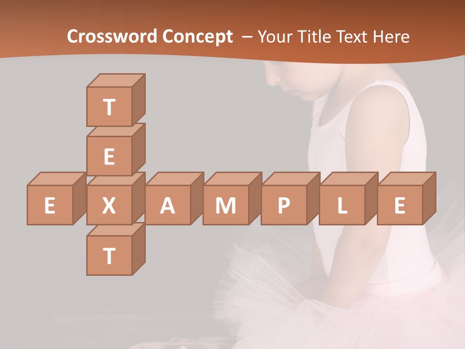 Portrait Petite Daughter PowerPoint Template