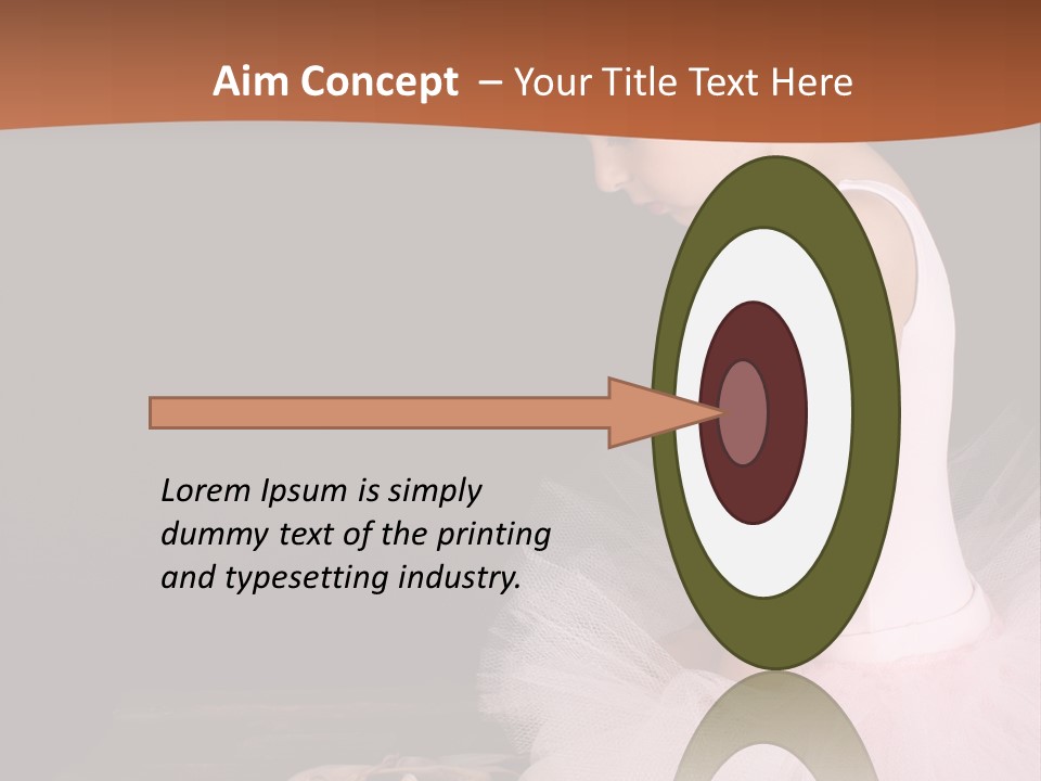 Portrait Petite Daughter PowerPoint Template