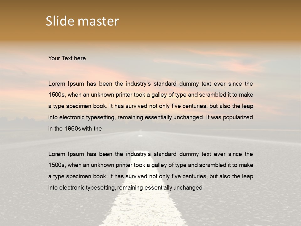 Horizontal Meadow Outdoor PowerPoint Template