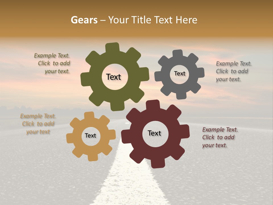 Horizontal Meadow Outdoor PowerPoint Template