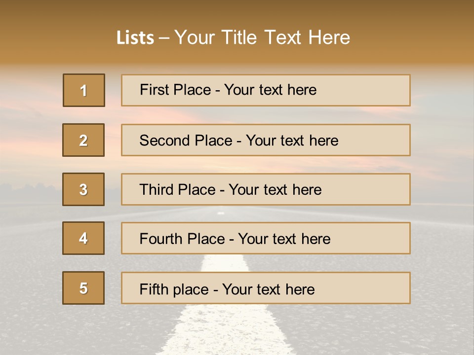 Horizontal Meadow Outdoor PowerPoint Template
