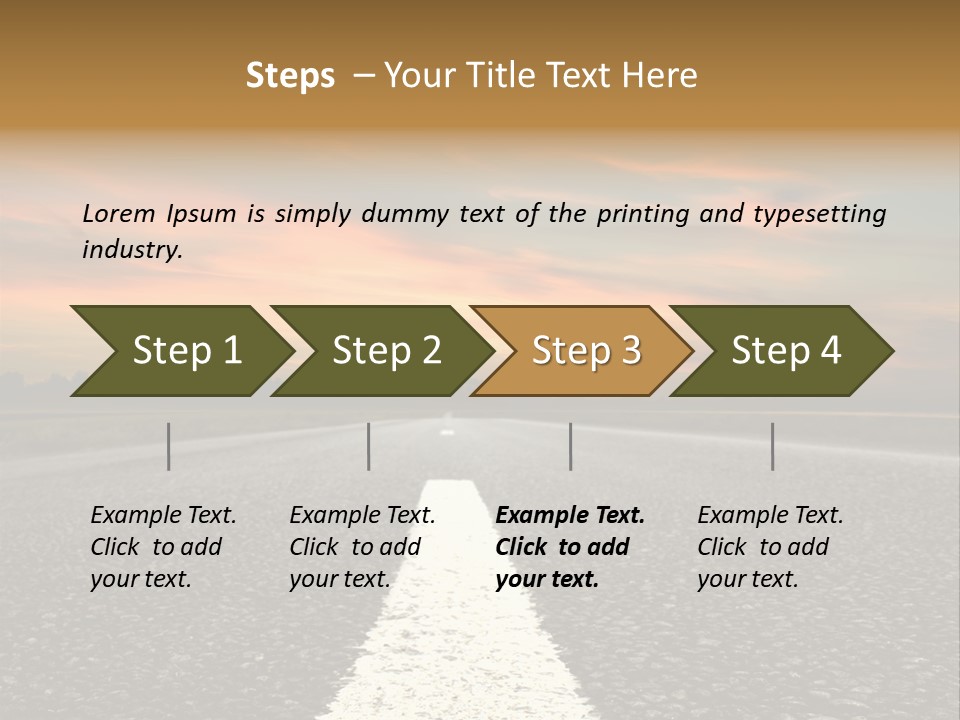 Horizontal Meadow Outdoor PowerPoint Template
