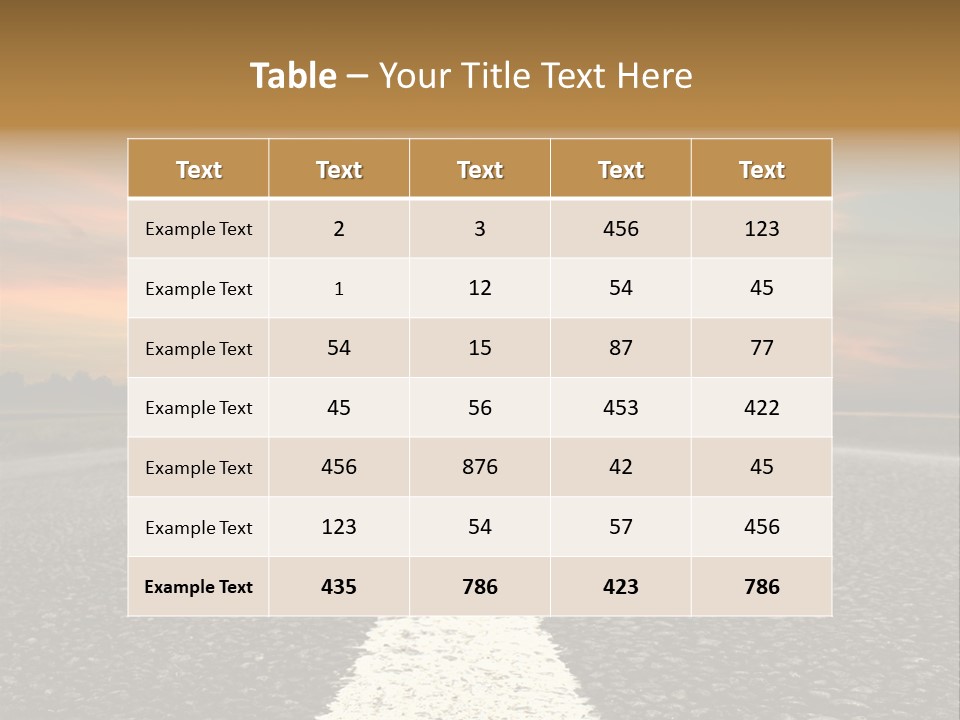 Horizontal Meadow Outdoor PowerPoint Template