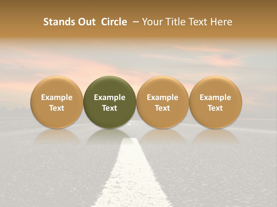 Horizontal Meadow Outdoor PowerPoint Template