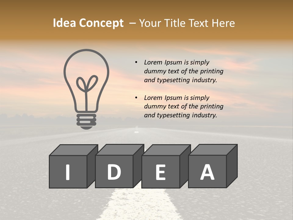 Horizontal Meadow Outdoor PowerPoint Template