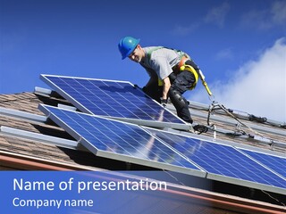 Roofer Electric Install PowerPoint Template