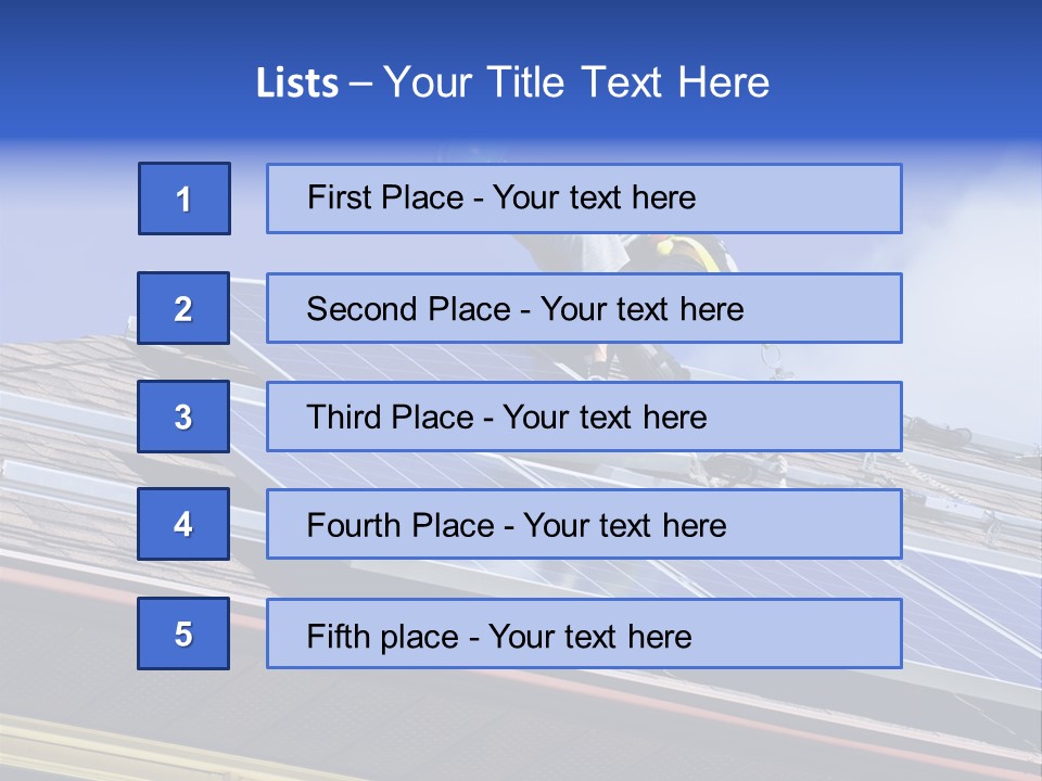 Roofer Electric Install PowerPoint Template
