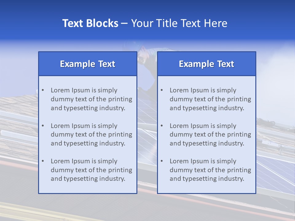 Roofer Electric Install PowerPoint Template
