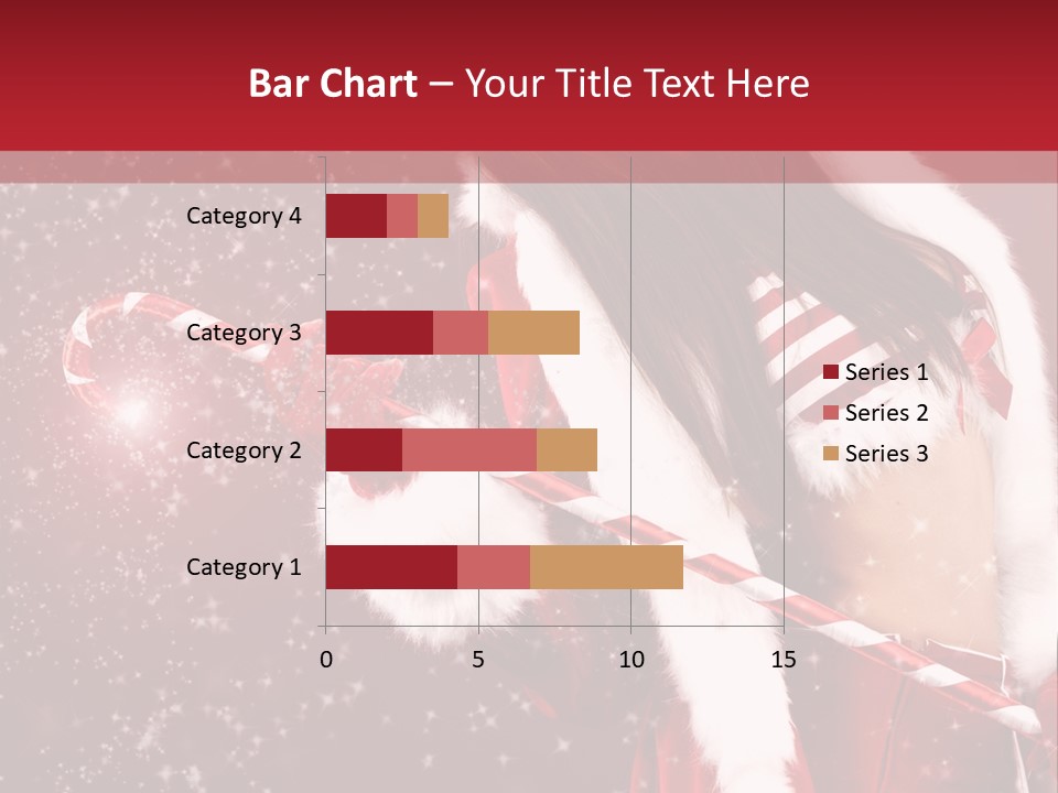 Lady Closeup Snow PowerPoint Template