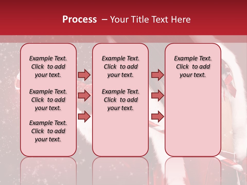 Lady Closeup Snow PowerPoint Template