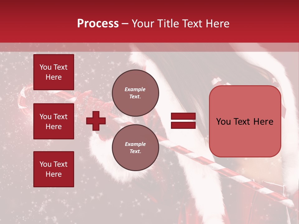 Lady Closeup Snow PowerPoint Template