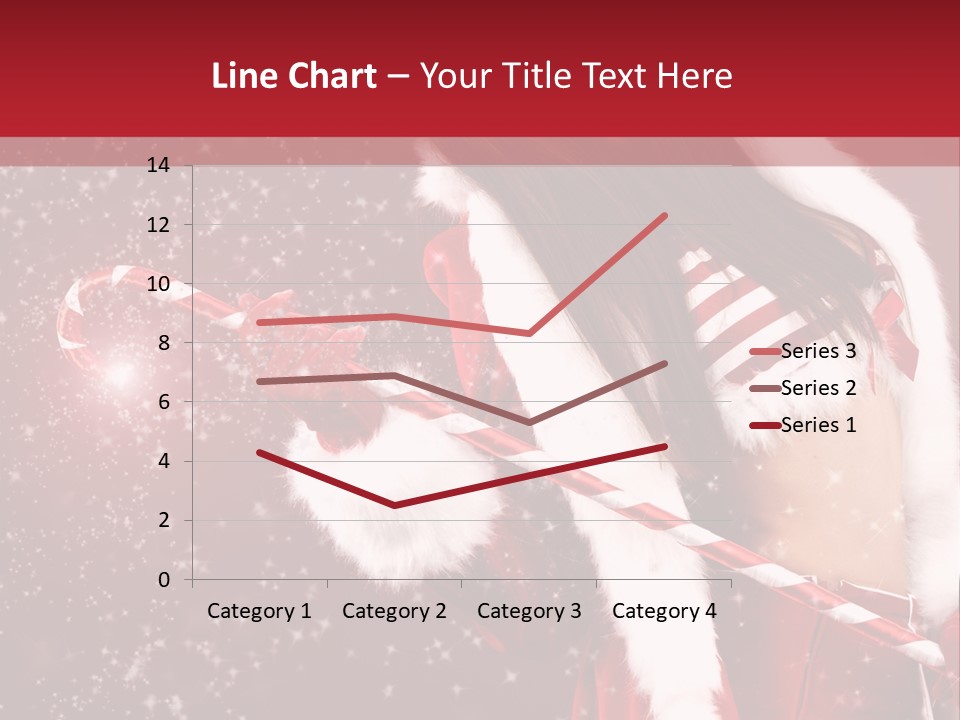 Lady Closeup Snow PowerPoint Template