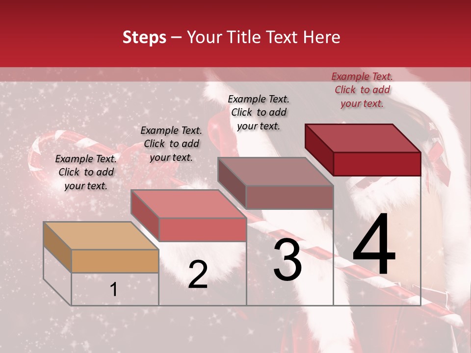 Lady Closeup Snow PowerPoint Template