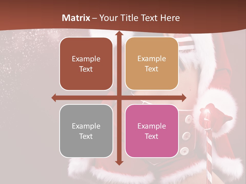 Claus Lady Happy PowerPoint Template