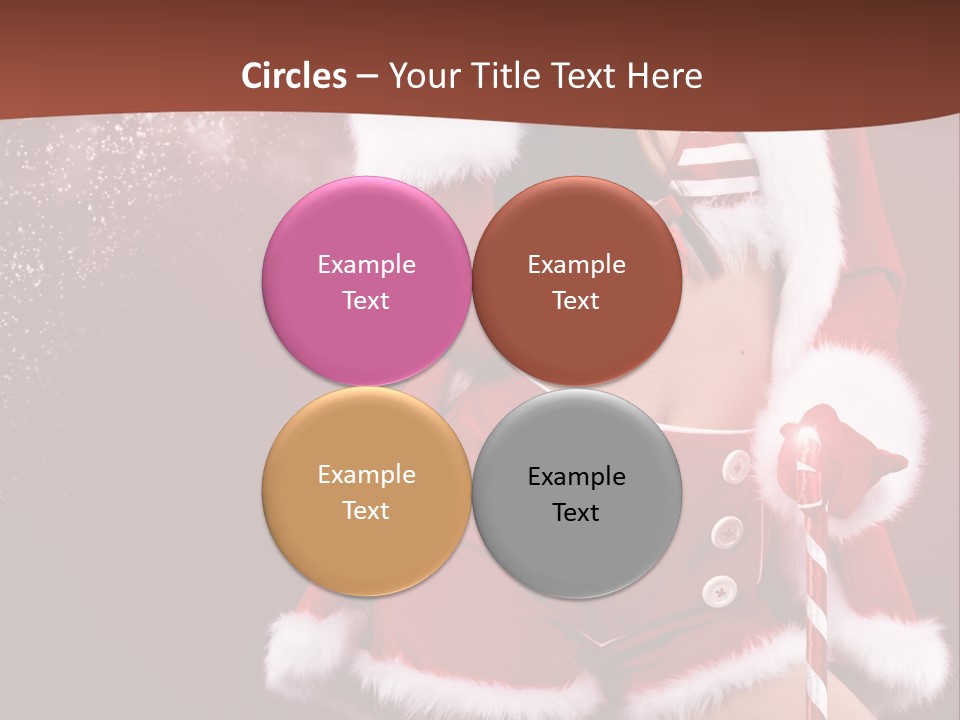 Claus Lady Happy PowerPoint Template