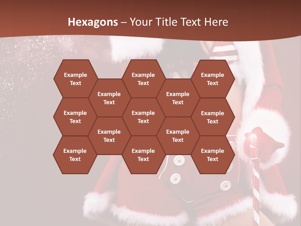 Claus Lady Happy PowerPoint Template