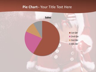 Claus Lady Happy PowerPoint Template