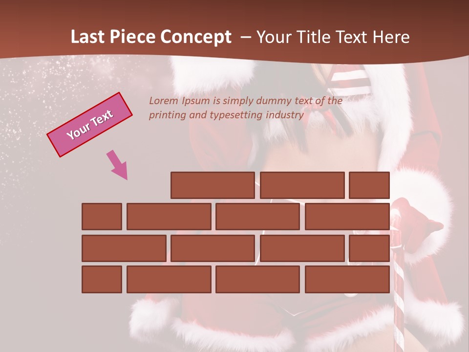 Claus Lady Happy PowerPoint Template