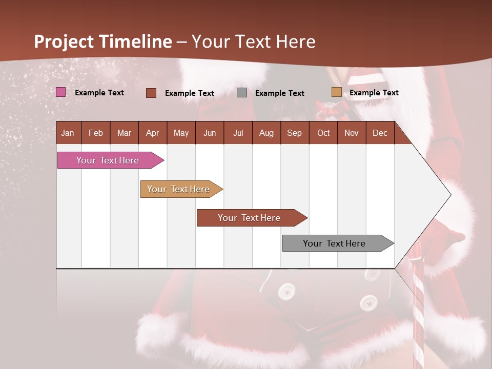 Claus Lady Happy PowerPoint Template