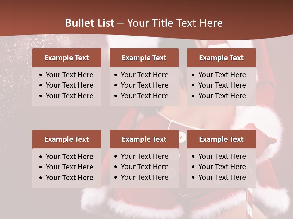 Claus Lady Happy PowerPoint Template