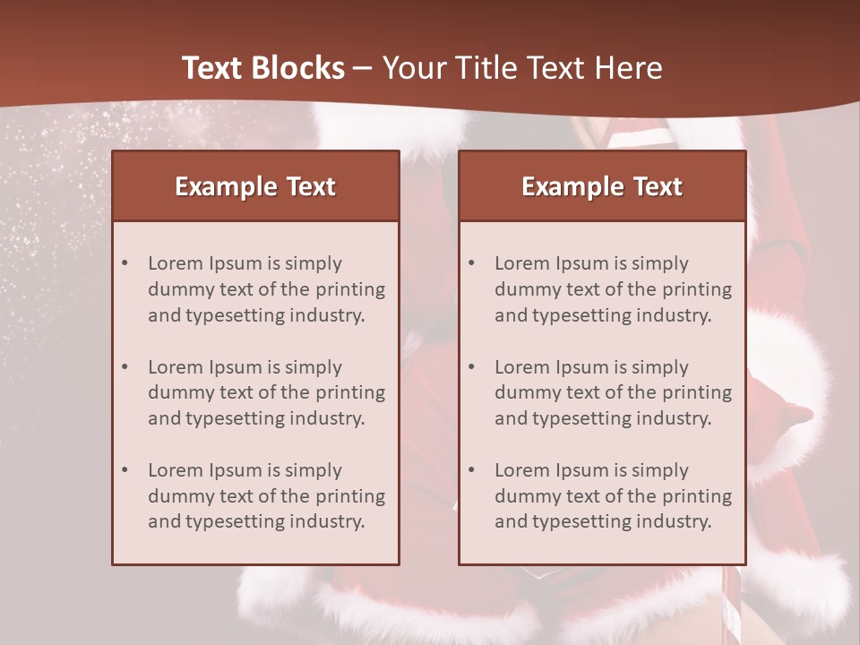 Claus Lady Happy PowerPoint Template