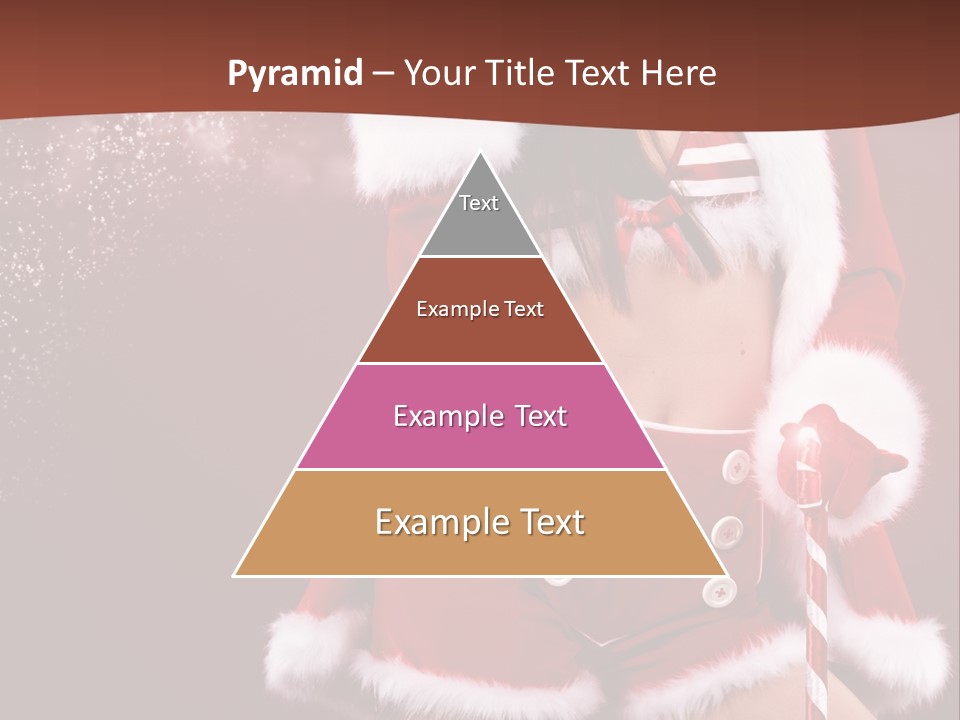 Claus Lady Happy PowerPoint Template