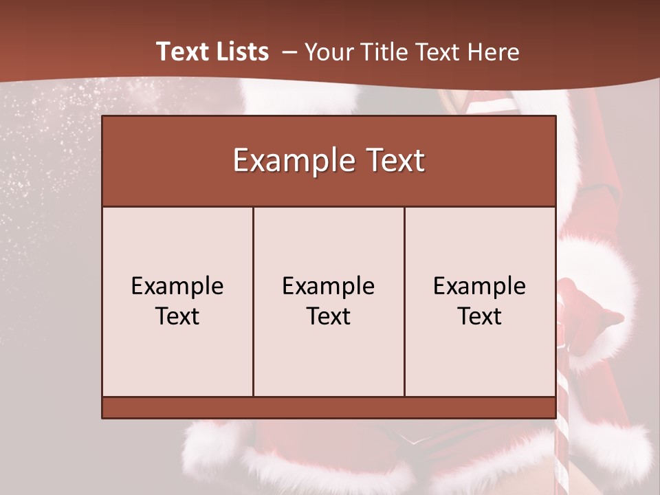 Claus Lady Happy PowerPoint Template