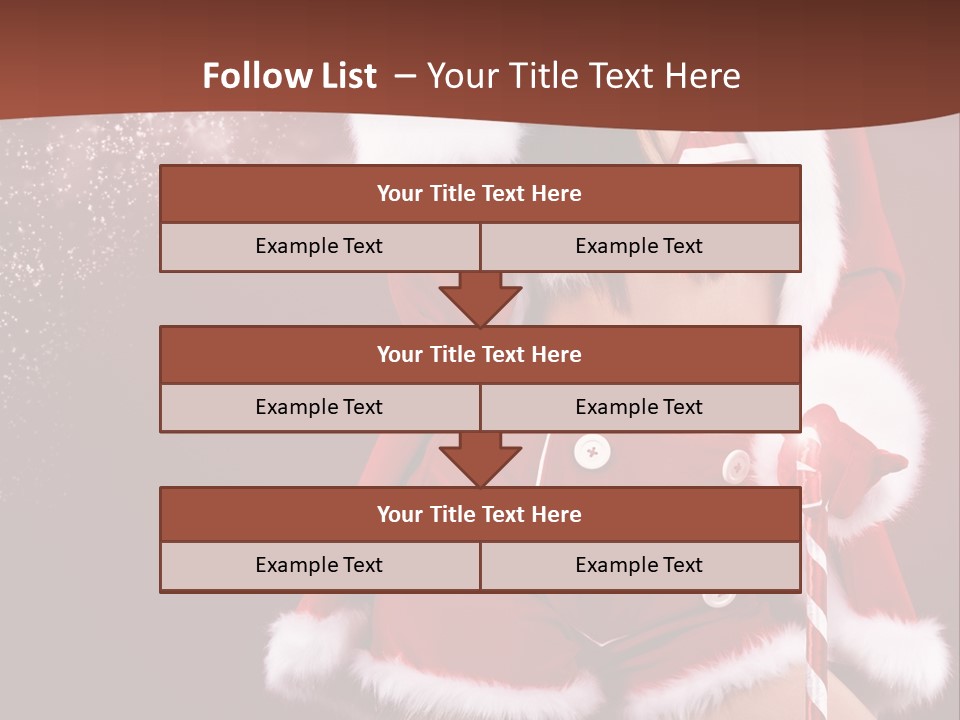 Claus Lady Happy PowerPoint Template