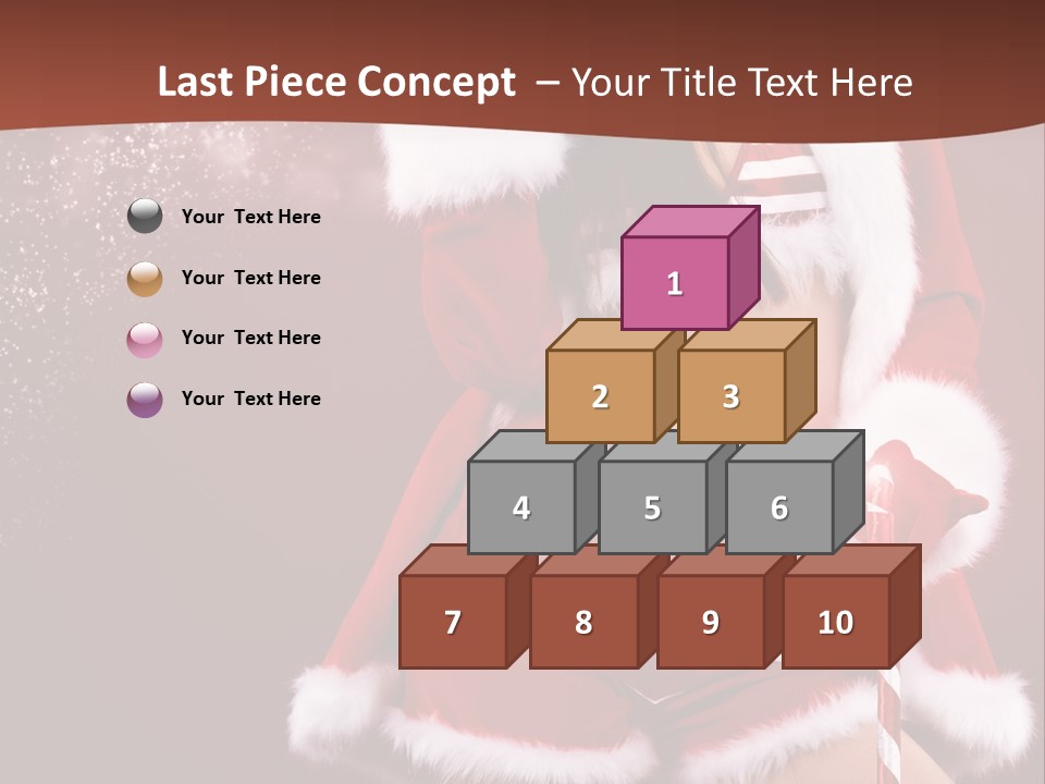 Claus Lady Happy PowerPoint Template