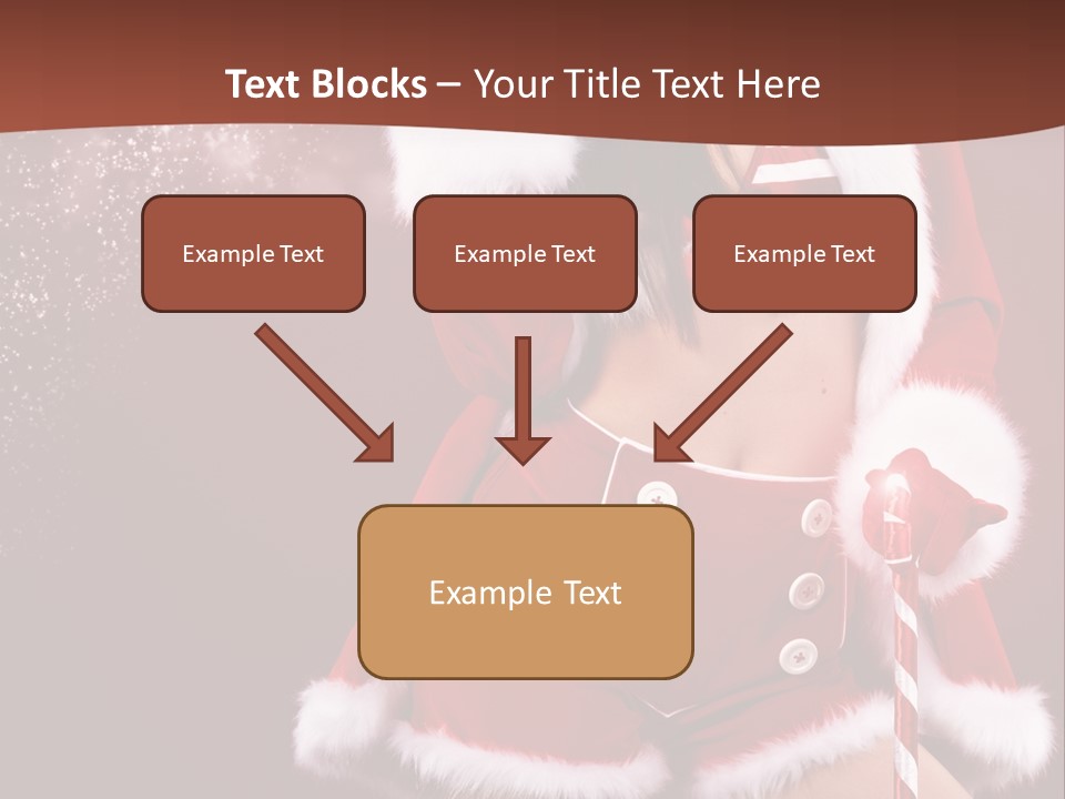 Claus Lady Happy PowerPoint Template