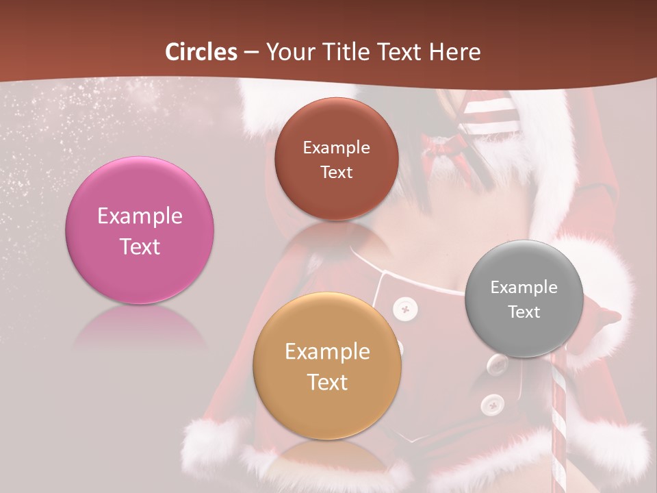 Claus Lady Happy PowerPoint Template