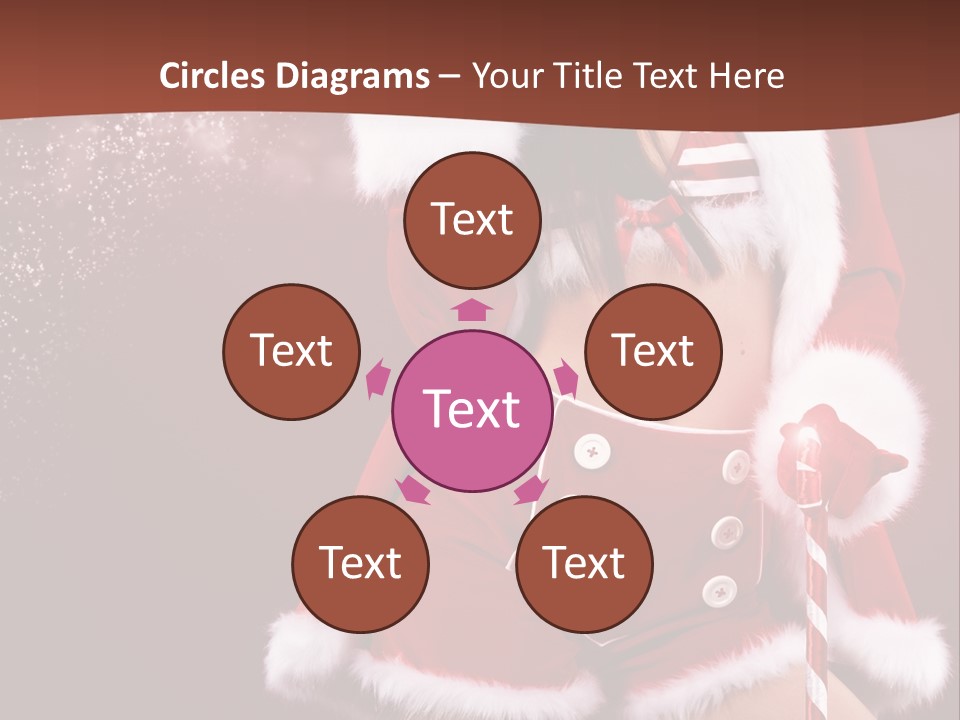 Claus Lady Happy PowerPoint Template