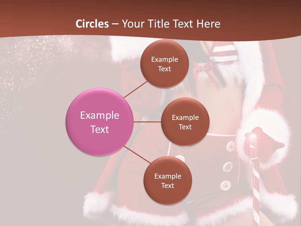 Claus Lady Happy PowerPoint Template