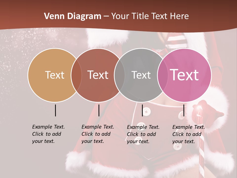 Claus Lady Happy PowerPoint Template