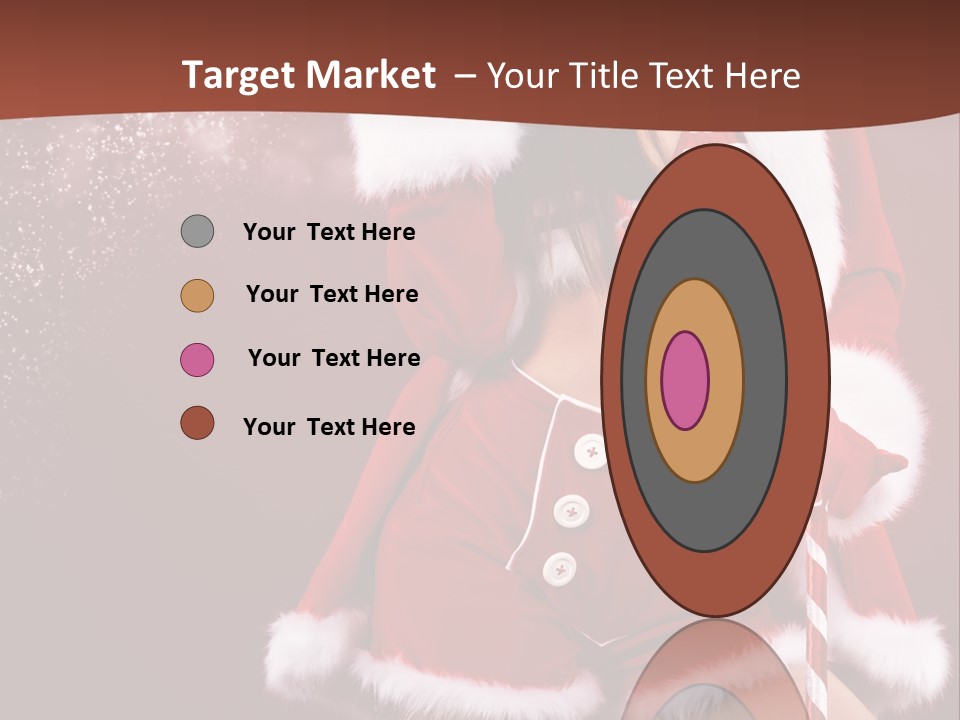 Claus Lady Happy PowerPoint Template