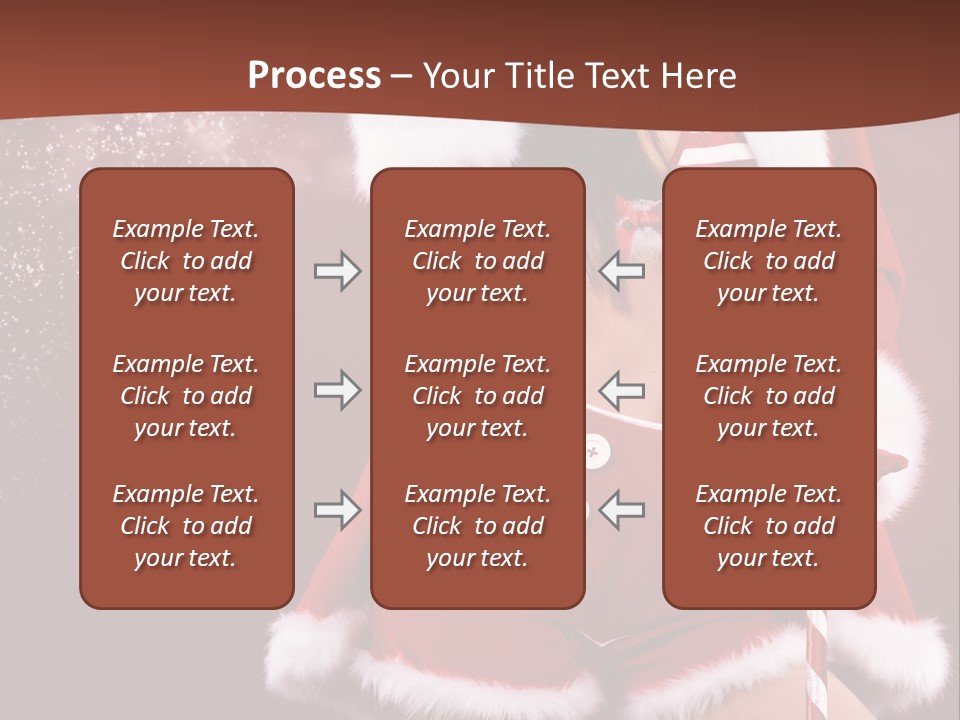Claus Lady Happy PowerPoint Template