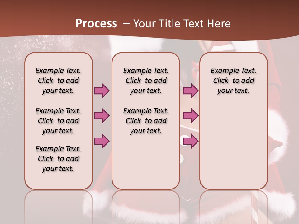 Claus Lady Happy PowerPoint Template