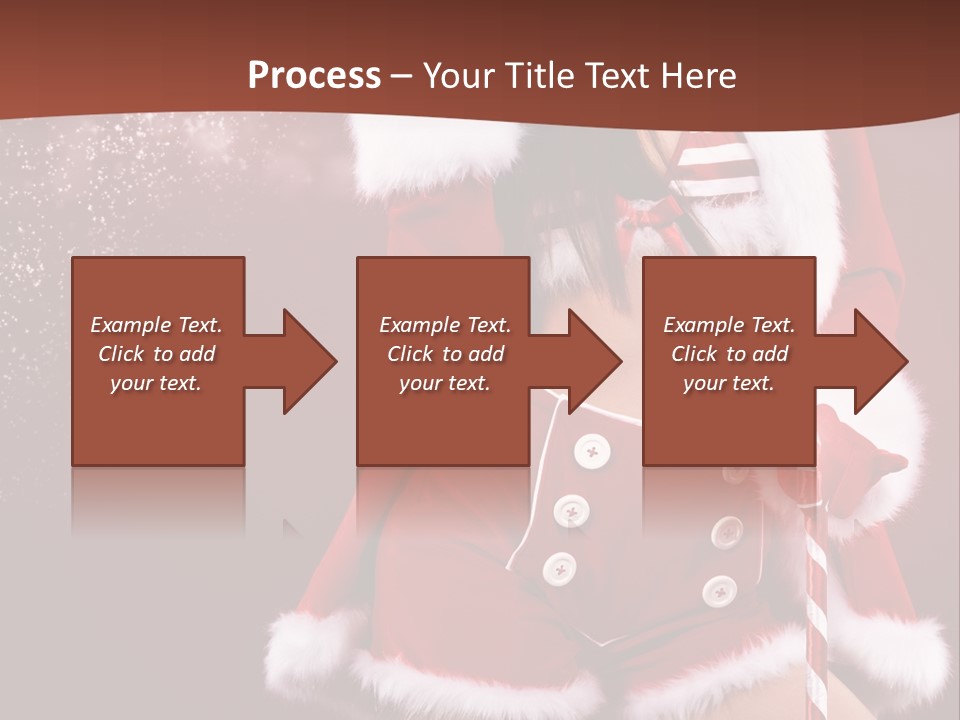 Claus Lady Happy PowerPoint Template