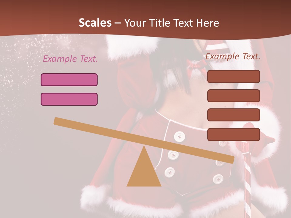 Claus Lady Happy PowerPoint Template