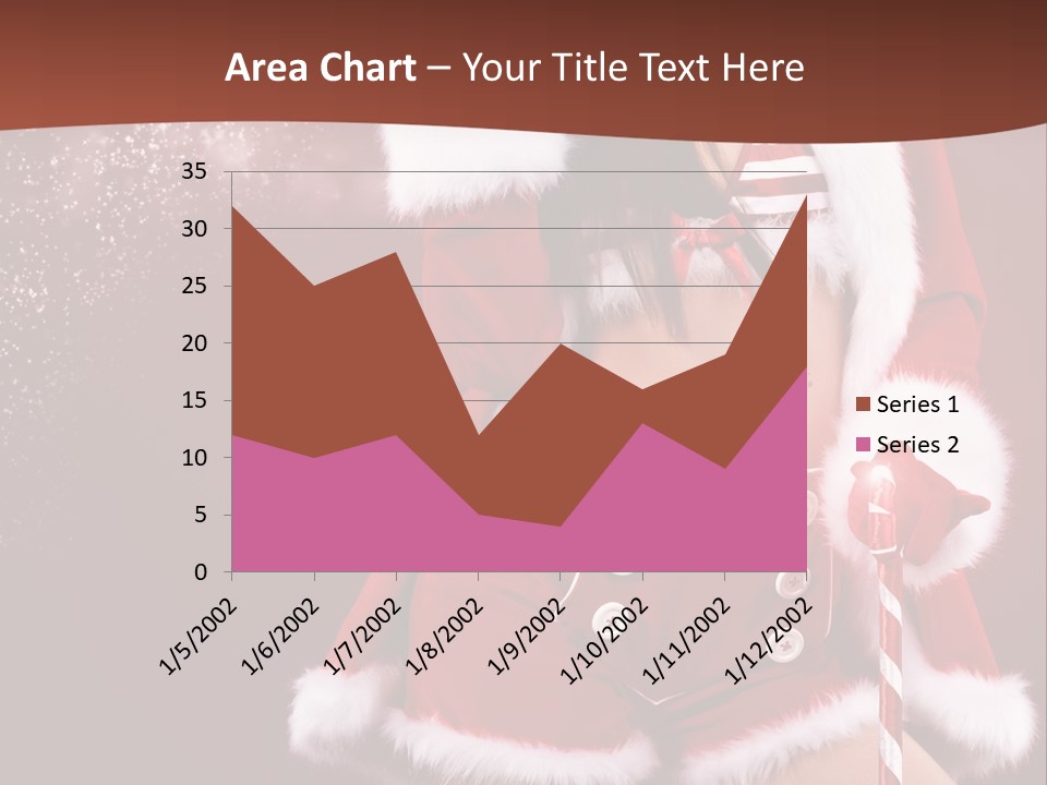 Claus Lady Happy PowerPoint Template