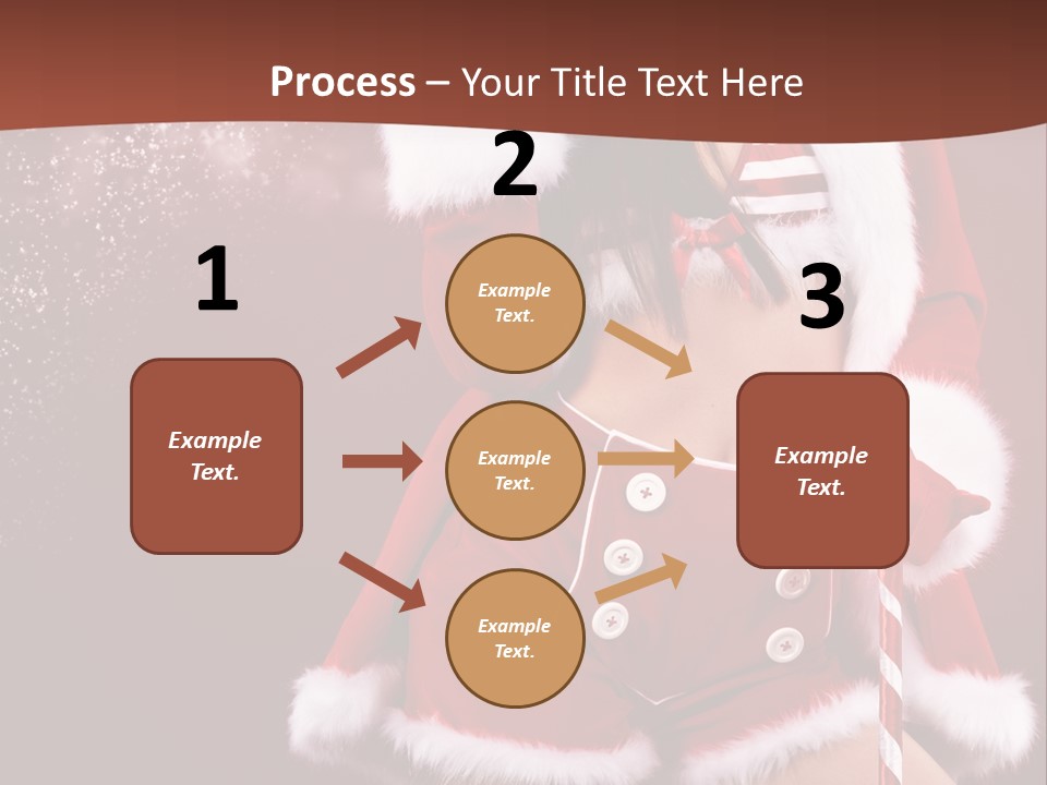 Claus Lady Happy PowerPoint Template