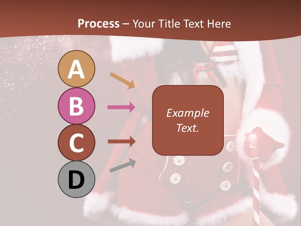 Claus Lady Happy PowerPoint Template