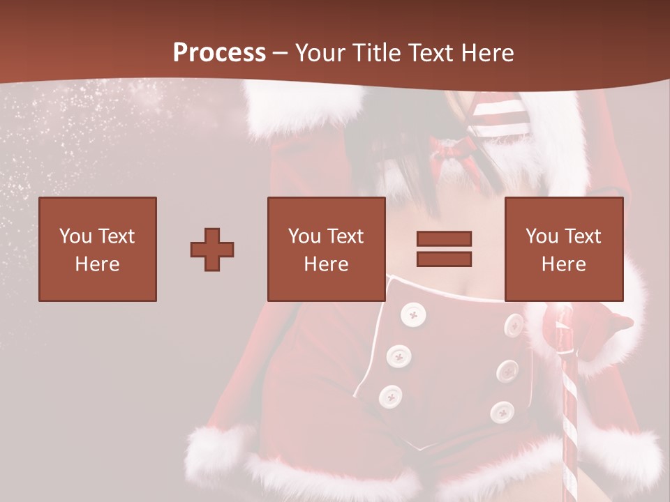 Claus Lady Happy PowerPoint Template