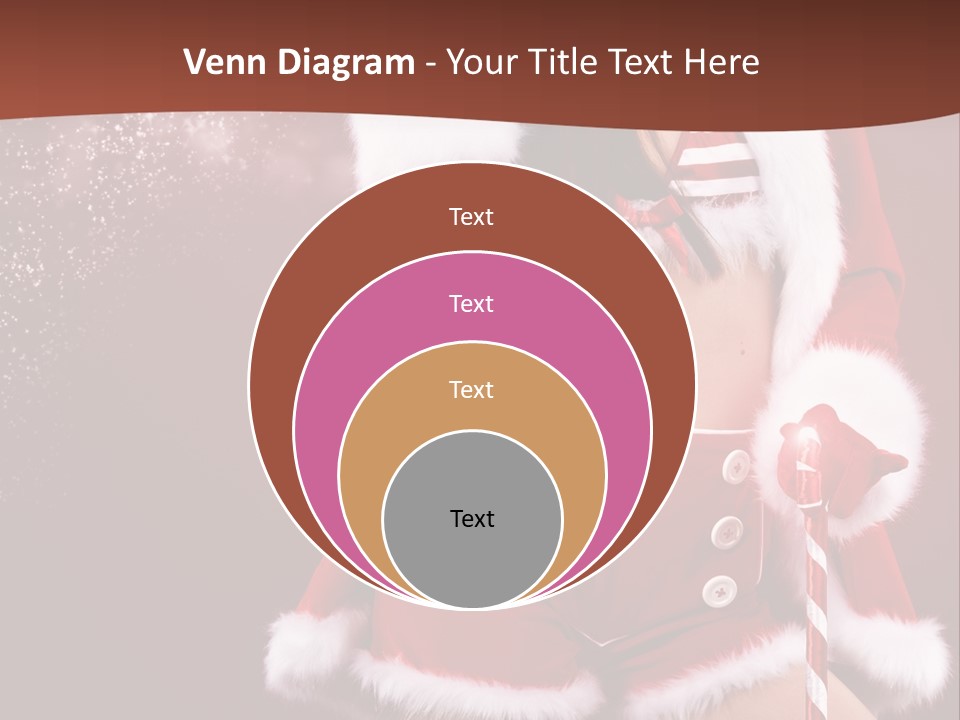 Claus Lady Happy PowerPoint Template