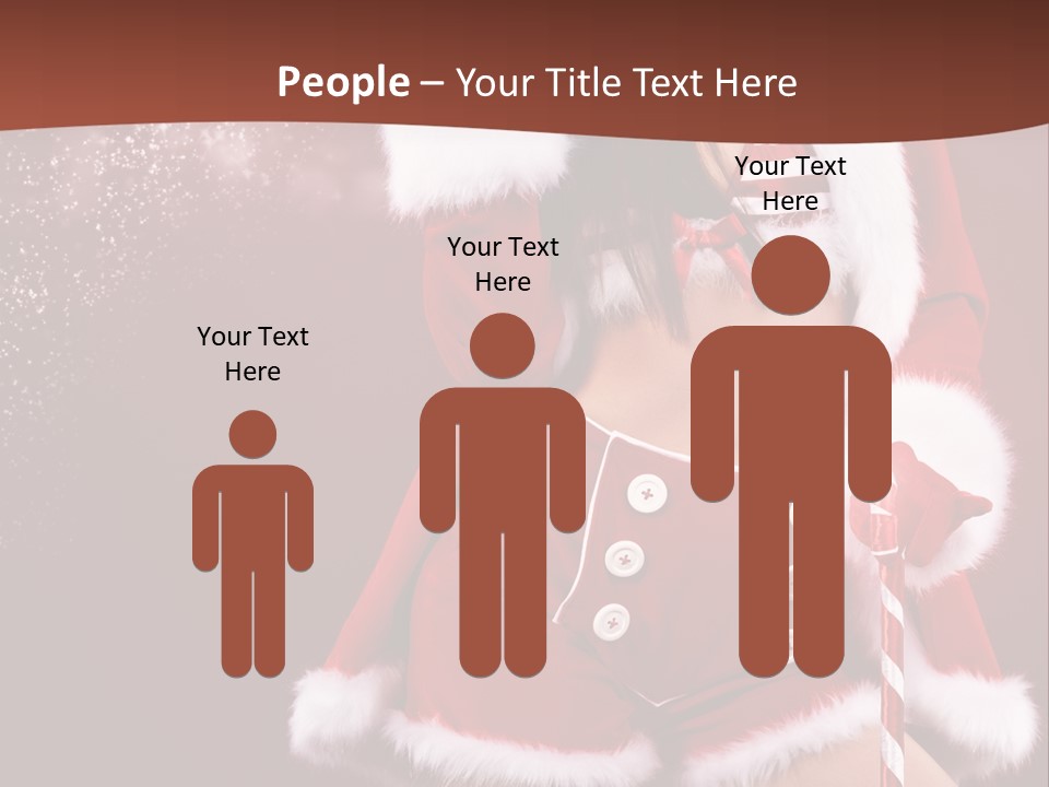 Claus Lady Happy PowerPoint Template