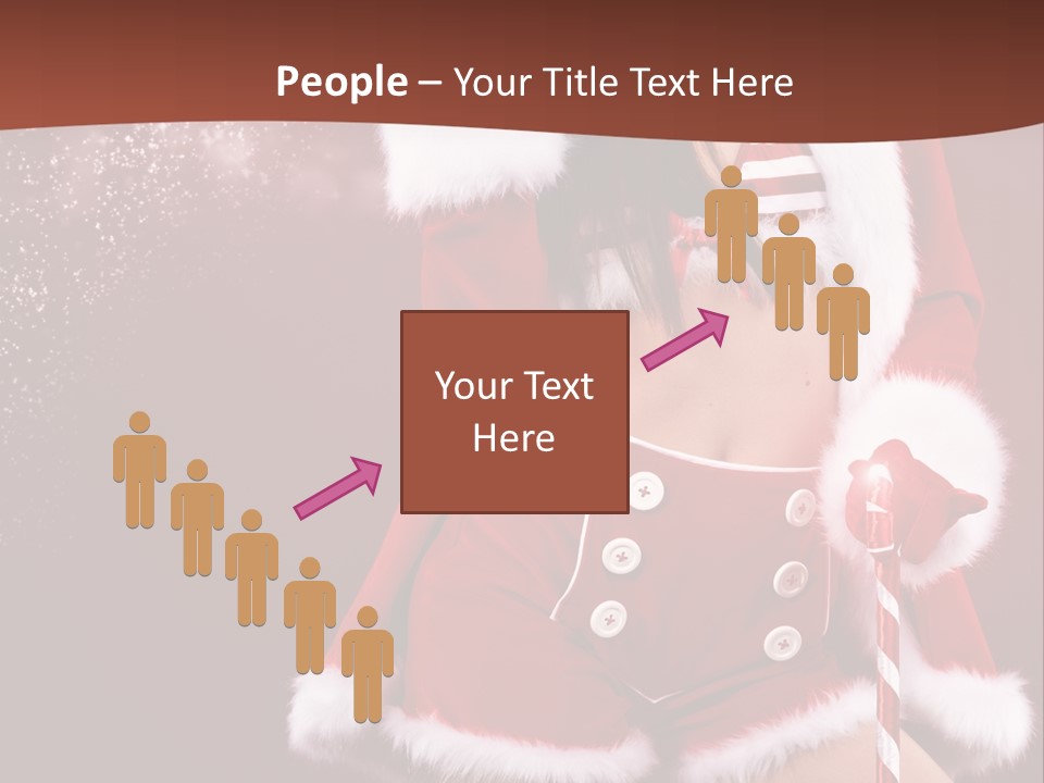 Claus Lady Happy PowerPoint Template