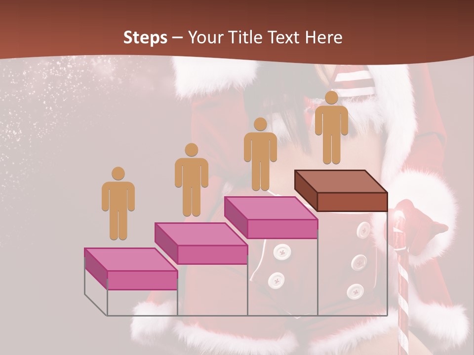 Claus Lady Happy PowerPoint Template